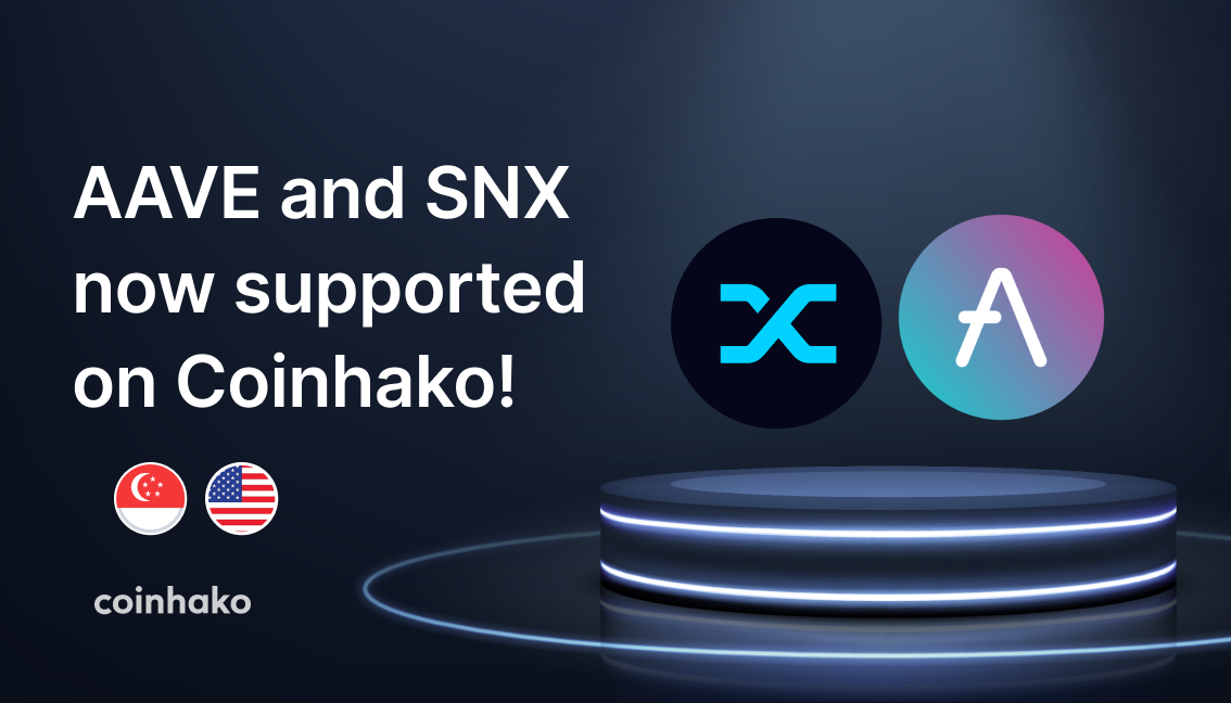AAVE Trading and SNX Trading is Now Live on Coinhako!