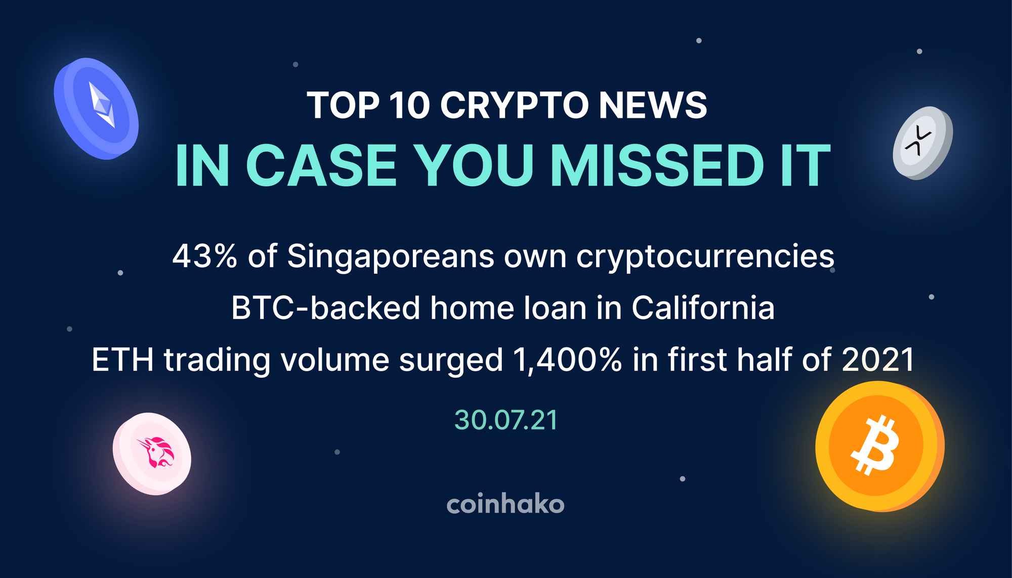 Top 10 Crypto News In Case You Missed It: 43% of Singaporeans Own Crypto, Coca-Cola Launches Own NFT Collection, Yahoo! Partners with LINE to enable NFT trading