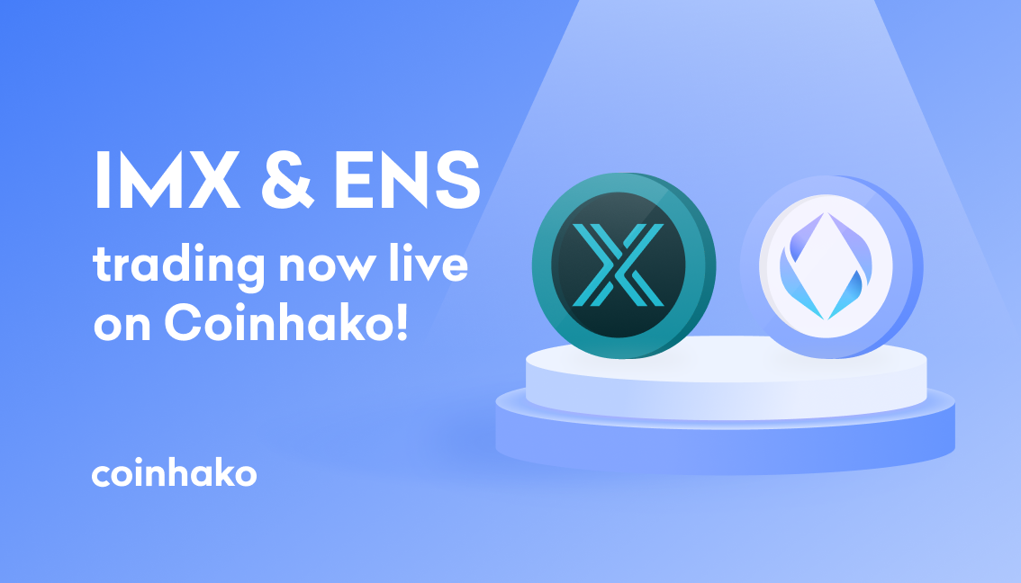 IMX and ENS trading now live on Coinhako!