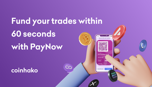 PayNow is Live on Coinhako - Fund Your Crypto Trades within 60 seconds